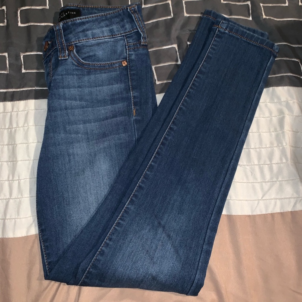 Dark blue jeans